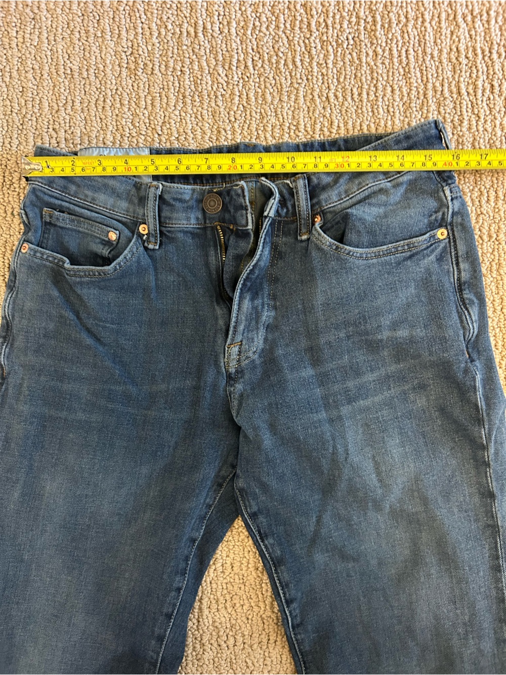 H&M Straight Regular Fit Jeans – Blue 32/32 - Picture 4 of 5